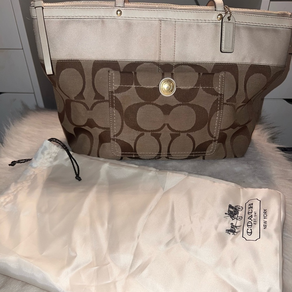 Coach Signature Tote Bag